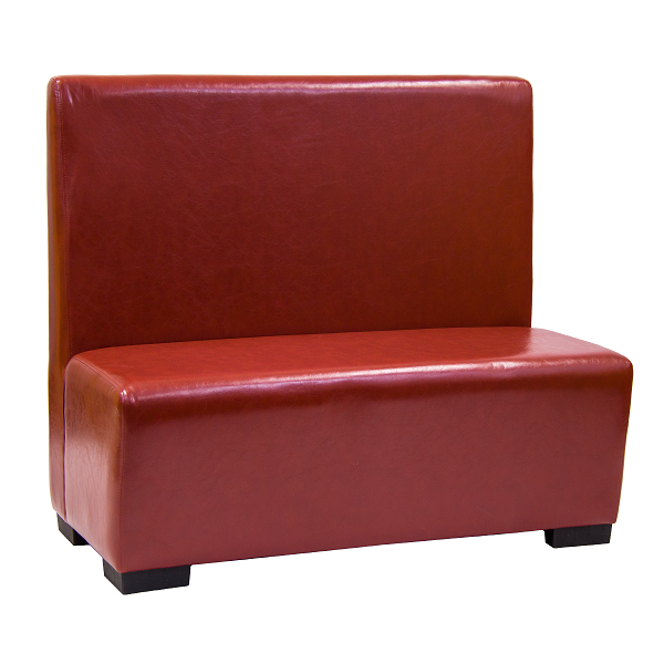 Plain Back Vinyl Booth in Red
